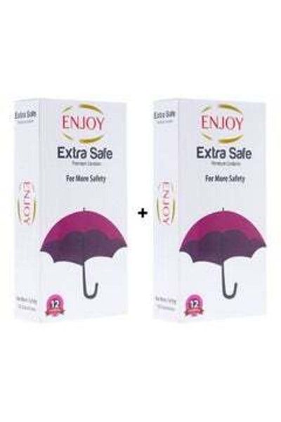 Enjoy Enjoy Extra Safe Condoms 2 Pack, 12 Count