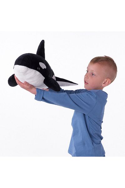 IKEA BLÅVINGAD Soft toy, orca/black white, 60 cm