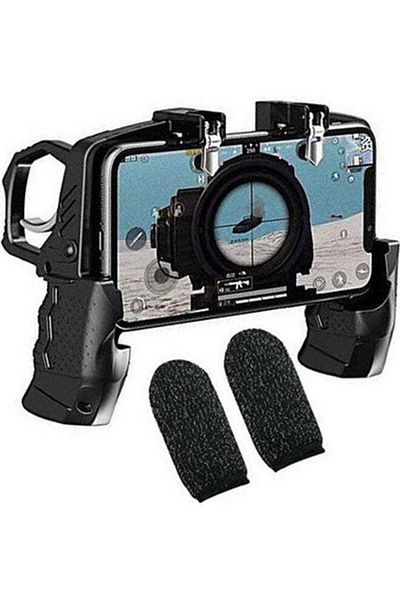 Generic K21 PUBG Mobile Wireless Game Controller+ 1 Pair Finger Gloves Sleeve Touch Trigger
