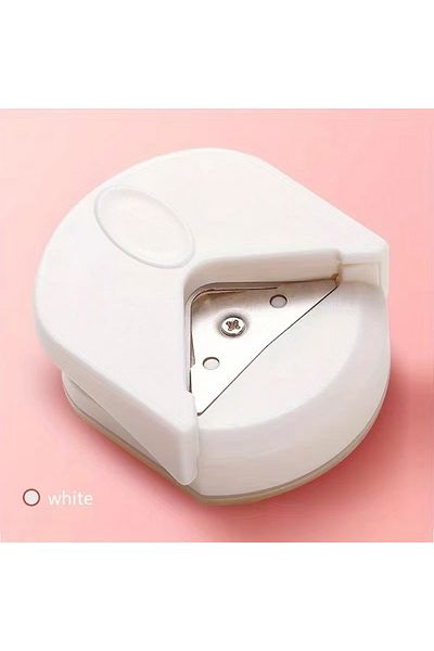 Choice White 1/4pc R4 Card Rounded Cutter Corner Rounder Paper Portable Hole Trimmer Angle Border Punch Pho