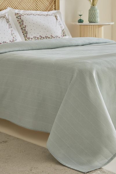 Karaca Home Roshell 100% Cotton Double Pique Set Sage
