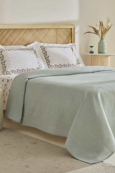 Karaca Home Roshell 100% Cotton Single Pique Set Sage