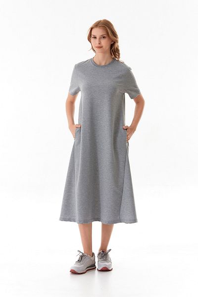 Fulla Moda Oversize Basic φόρεμα τσέπης