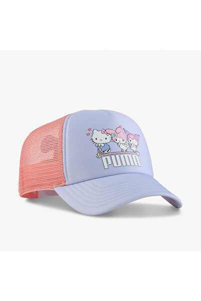 Puma X Hello Kıtty And Friends Детска шапка тип тираджийска сиво-розова