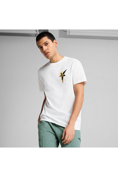 Puma Мъжка бяла тениска Wardrobe Ess Graphic