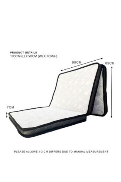 smart home Premium Foam Feel High Density Single Mattress - Ultimate Comfort in a 3-Way Folding Design