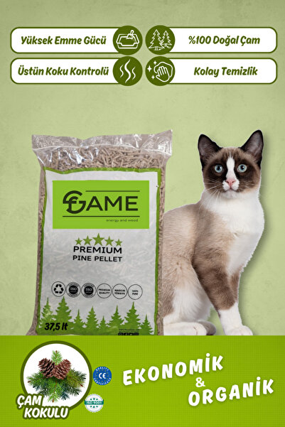 FAME ENERJİ Fame Enerji Çam Peleti Kedi Kumu 37,5 Lt