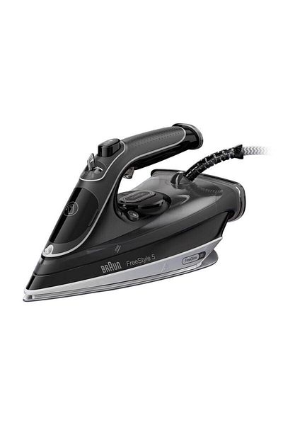 Braun Fier de calcat Braun FreeStyle 5 SI5188BK, 2800 W, talpa EloxalPlus, Rezervor 0.33 l