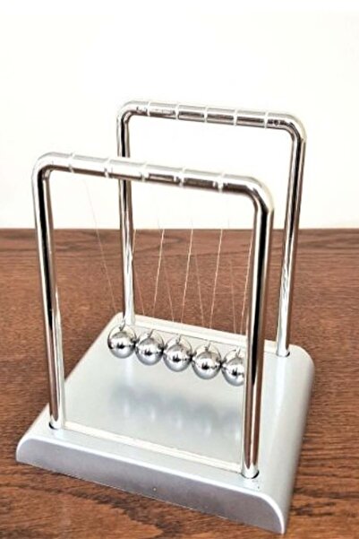 CİYU TİCARET Gümüş denge topu newton denge topu sonsuzluk topları masa süsü d...