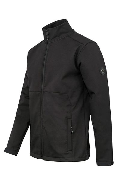 2AS Samuel Men's Softshell Checkered Jacket Black