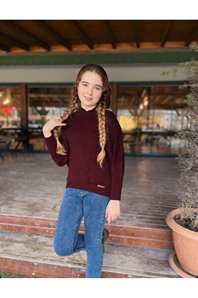 Hilal Akıncı Kids Devojčin Sa kapuljačom pleteni dres, farmerke, pantalone, s...