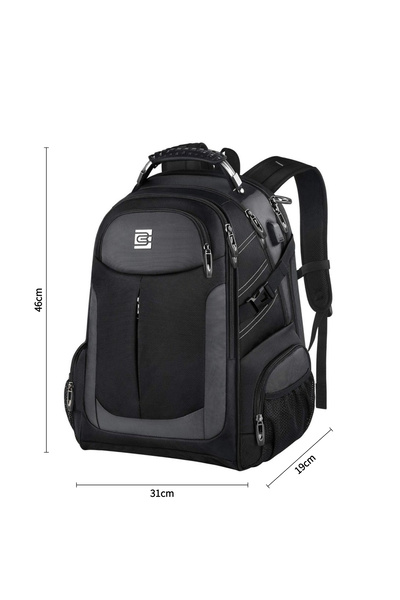 Yelajoy Travel duffel bag,waterproof and durable,with USB charging port,multiple compartments and pockets