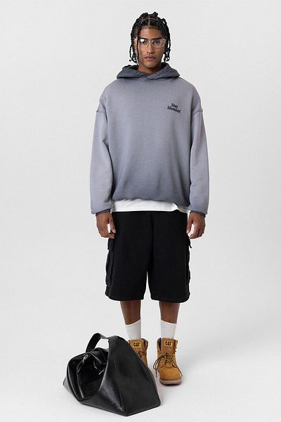 VAMOSCLO Φούτερ Premium Oversize Hooded - Γκρι