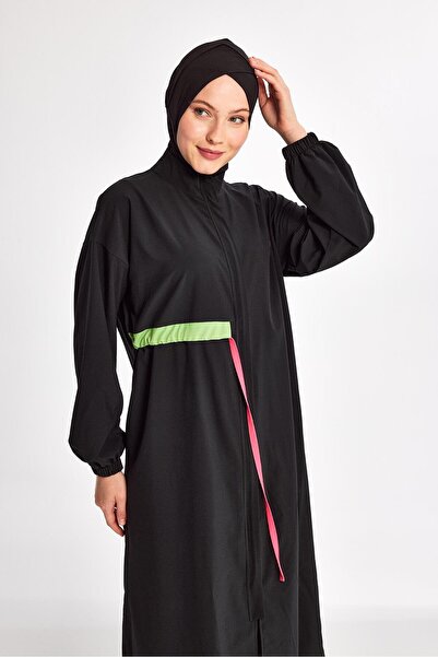 Adasea Black Women's Elzada Long Sleeve Hijab Swimsuit
