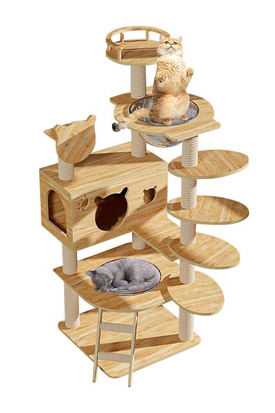 KidLe Cat Tree Cat Tower Cat House Cat House for Play and Rest