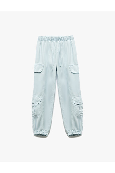 Koton Pantaloni de jogging cu șireturi în talie și buzunare cargo