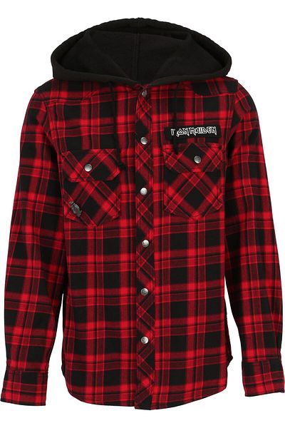 Brandit Iron Maiden Checkshirt Sweathood Eddy