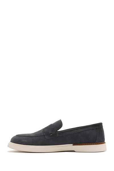 Derimod Loafer casual din piele de căprioară gri pentru bărbați 25SFD 750210