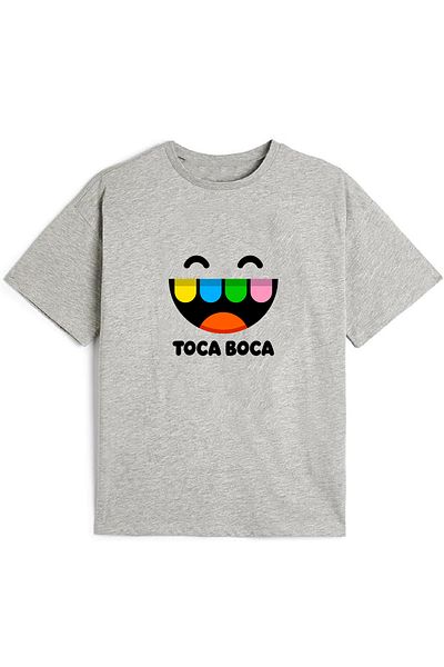makiteks Βαμβακερό χτενισμένο Toca Boca Ανδρικό/Παιδικό μπλουζάκι με στάμπα 5-14 ετών