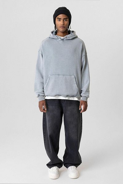 VAMOSCLO   Φούτερ oversize - Γκρι - Premium - Σκισμένο Λεπτομέρεια