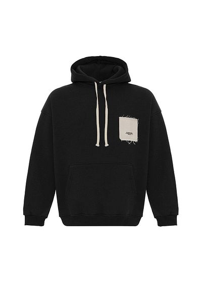 VAMOSCLO Oversize Door Sweatshirt - Black