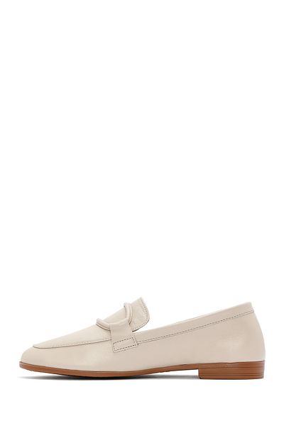 Derimod Loafer casual din piele bej pentru femei 25SFD 350418