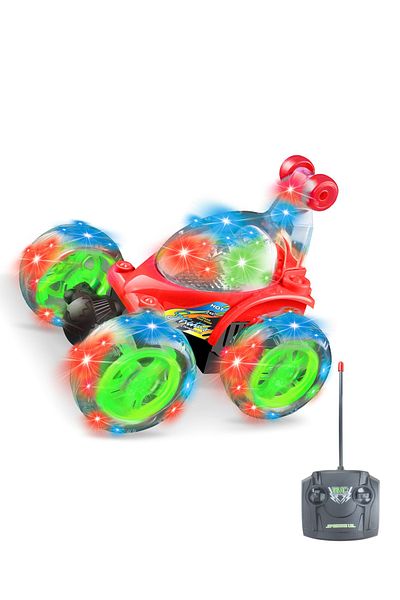 Tornado King Super Power 360° Flip Remote Control RC Adventure Car Rechargeable With Light And Sound