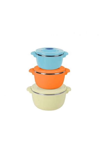 Art of Dinning by Heinner SET 3 CASEROLE TERMICE 2 + 4 + 6 L, BELLY BEIGE