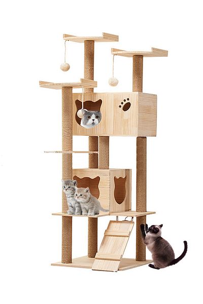 KidLe Cat Tree Cat House Cat Climbing Frame