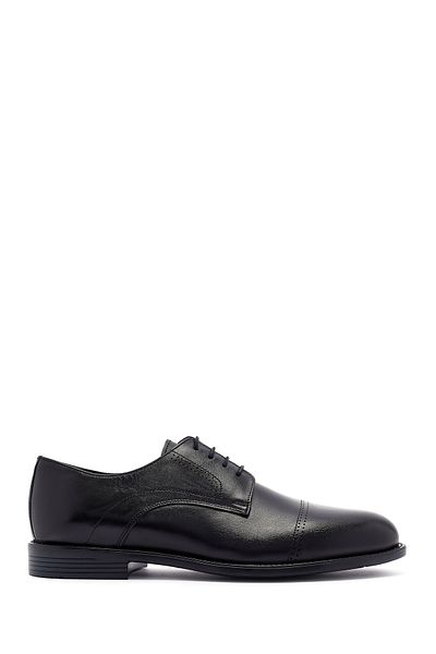 Derimod Men's Black Laced Leather Classic Shoes 25Sfd 621218