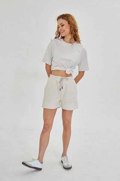 The Champ Clothing Cotton Relax Comfort Oversize Women's T-Shirt and Shorts Set