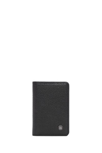 Derimod Men's Black Leather Card Holder 000A2D3147Ft