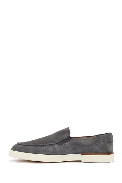 Derimod Loafer casual din piele de căprioară gri pentru bărbați 25SFD 612210
