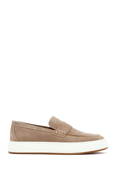 Derimod Loafer din piele bej pentru bărbați 25SFD 620318