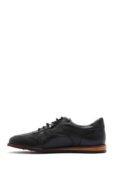 Derimod Men's Black Lace-Up Leather Casual Shoes 25Sfd 603514