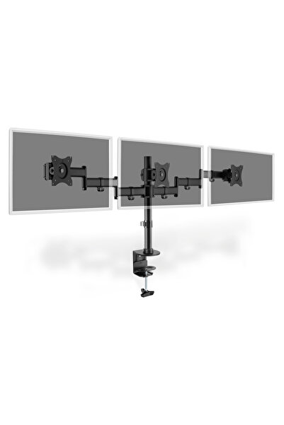 Digitus Üçlü monitör kolui montajı, 15-27", siyah maksimum yük 3x8Kg, VESA maksimum 100x100
