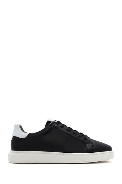 Derimod Men's Black Lace-Up Leather Sneaker 25Sfd 674718