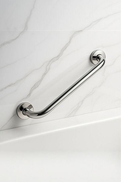 Milenay Elderly and Body Disabled Grab Bar, Bathtub Handle, Chrome Plated, 40cm