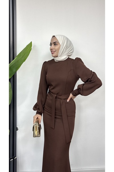 moda zeynaa Balık model dabıl krep tesettür abiye