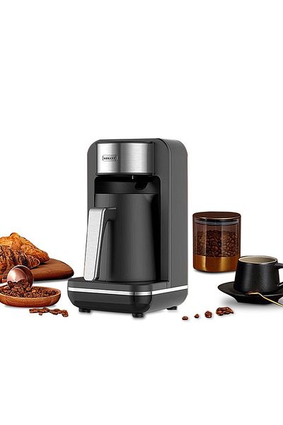 SOKANY Turkish Milk Coffee Maker 550W, 4 Cups Capacity, Slow Brew Function, SK-0137 Black