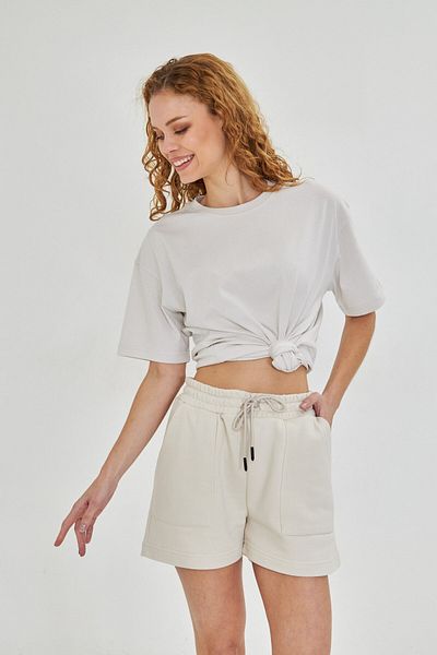The Champ Clothing Cotton Relax Comfort Oversize Women's T-Shirt and Shorts Set