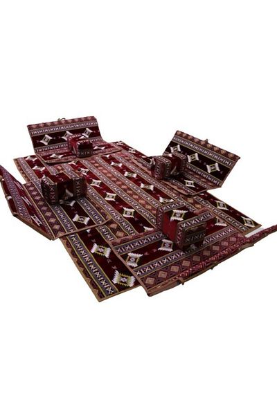 smart home Heritage Floor Seating Set 9 Pieces Suitable for Travel, Camping and Garden, Camping Floor Mat Set
