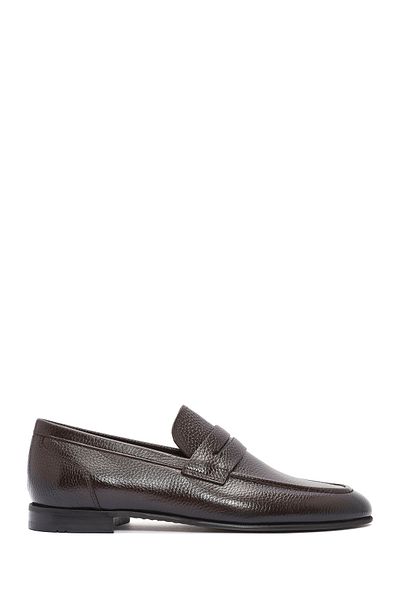Derimod Men's Brown Leather Classic Loafer 25Sfd6018Ft
