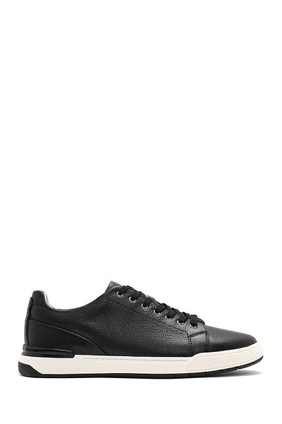 Derimod Men's Black Lace-Up Leather Sneaker 25Sfd 611118