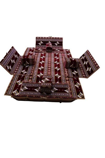 smart home Heritage Floor Seating Set 9 Pieces Suitable for Travel, Camping and Garden, Camping Floor Mat Set