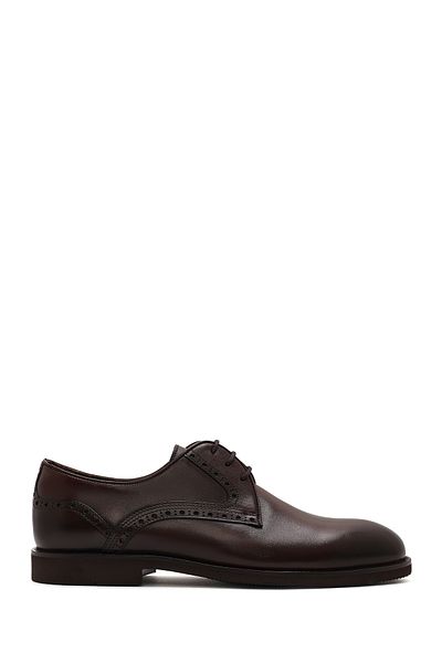 Derimod Men's Brown Laced Leather Classic Shoes 25Sfd 602018