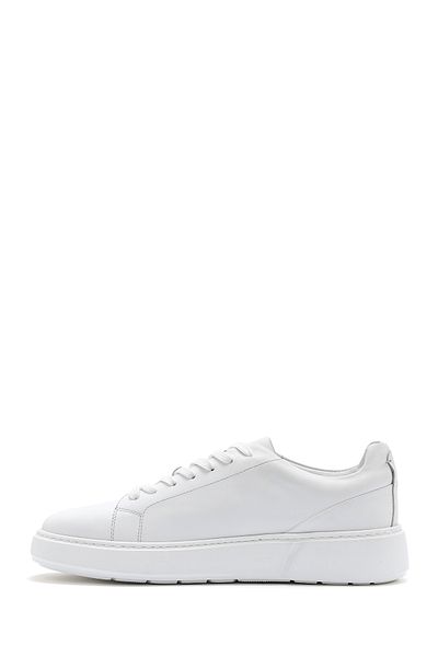 Derimod Men's White Lace-Up Leather Sneaker 25Sfd 612718