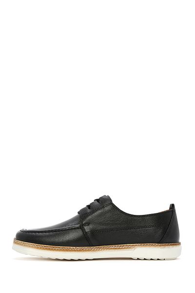 Derimod Men's Black Leather Casual Shoes 25Sfd 674218