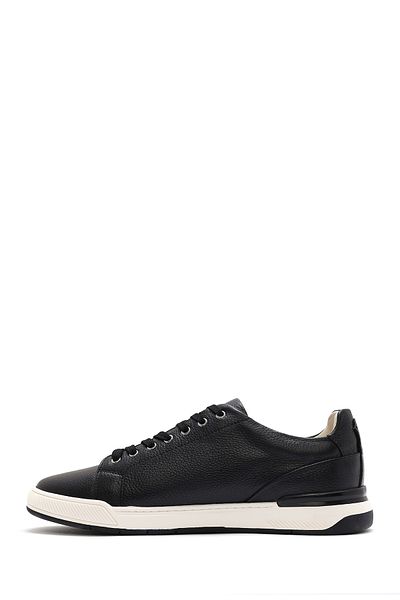 Derimod Men's Black Lace-Up Leather Sneaker 25Sfd 611118