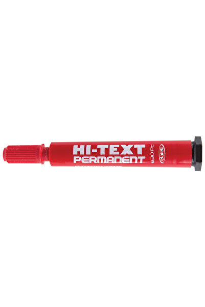 Permanent علامة HI-TEXT الدائمة KES RED 12LI